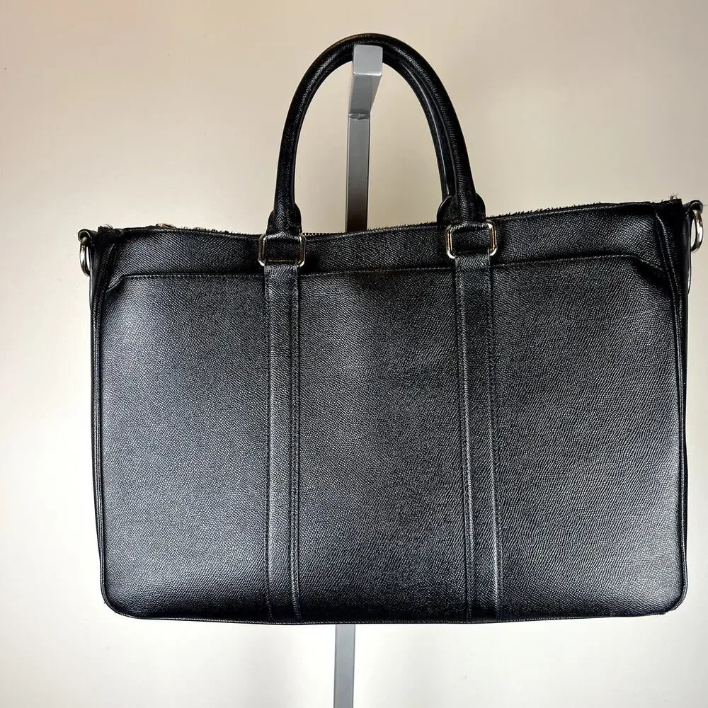 COACH Metropolitan Double Zip Business Case - Black - Picture 2 of 7